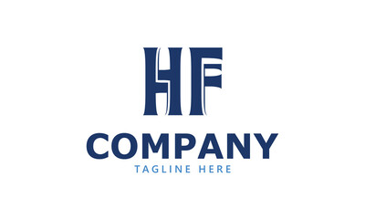 HF H hf initial logo | initial based abstract modern minimal creative logo, vector template image. luxury logotype logo, real estate homie logo. typography logo. initials logo