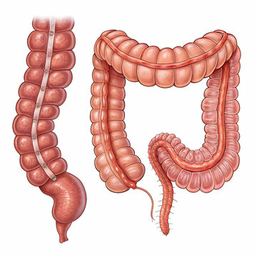 The big and small intestines are vital parts of the digestive system,