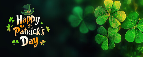 a BEAUTIFUL Banner or Background For St. Patrick's Day
