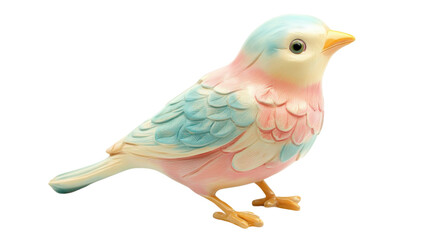 Obraz premium Ceramic bird figurine transparent background