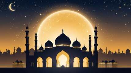 The majestic mosque, a marble monument of love, stands illuminated against the sunset sky, a landmark of Asian architecture