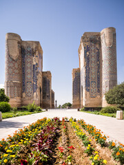 Ruins of Ak-Saray Palace in Shahrisabz in Samarkand province