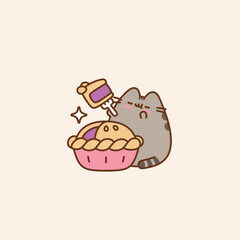 Pusheen Pi Day
