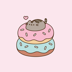 Pusheen Donuts