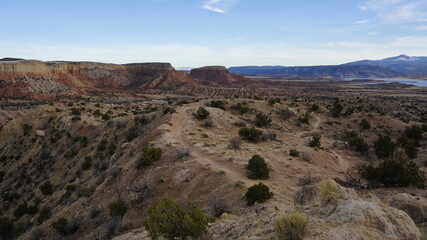 Trail into the desert.