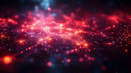 Fototapeta premium Digital Connectivity Network Illustration - Generative AI