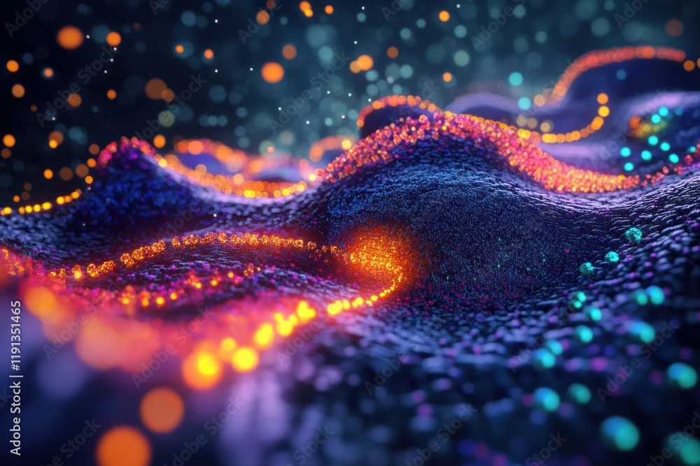 Poster viruses invading cells visualized with colorful details revealing dynamic interactions and biologica