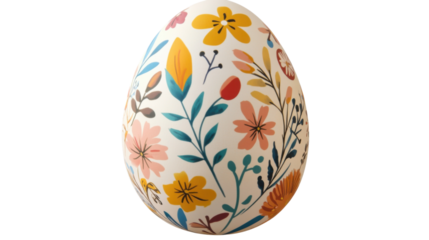 Colorful Easter egg transparent background