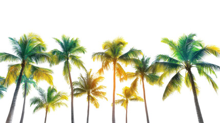 Obraz premium Palm tree transparent background