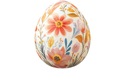 Colorful Easter egg transparent background