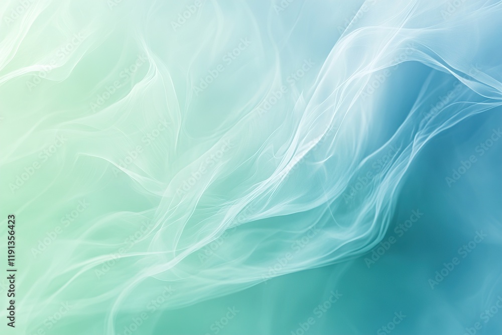 Poster soft water ripples create a serene abstract background with calming pastel gradient in shades of blu