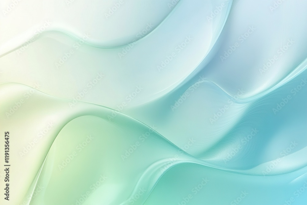 Aufkleber abstract design featuring soft water ripples in calming pastel gradient with large clean space for t