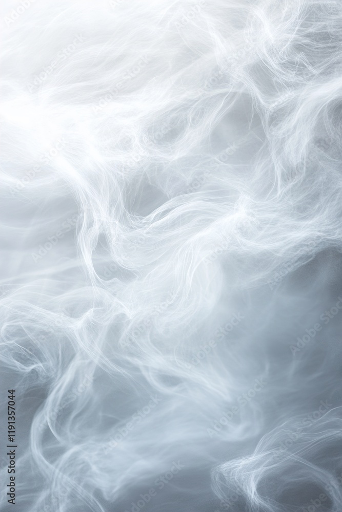 Poster calming abstract nordic background with flowing wind patterns in muted white and gray tones for mini