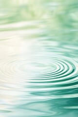 Soft water ripples and gentle light reflections create a tranquil wellness-themed background in calming pastel green and blue tones for relaxation and mindfulness