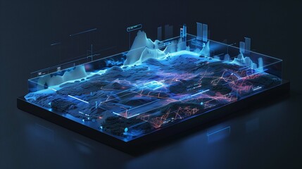 Holographic visualization of risk mitigation strategies integrating AI-powered incident resolution tools


