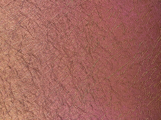 Close up of leather fabric texture in pink red color. Seamless holographic pink red leather veins background texture.