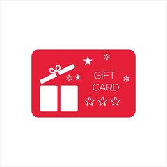 Gift card vector. Loyalty bonus reward voucher symbol. Cash back gift card sign. incentive gift card. Loyalty card, collect bonus points, redeem gift, discount program symbol.