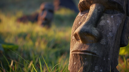 Moai on Easter Island Every moai every detail is r_005