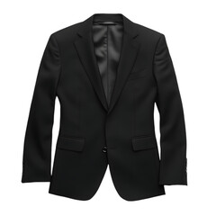Elegant Black Mens Suit Jacket Professional Formal Wear Fashion Style man dark wool silk groom event