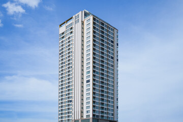Modern office building with sky, for abstract background