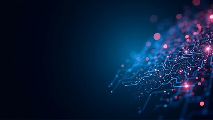 Fiber optics background with lots spots