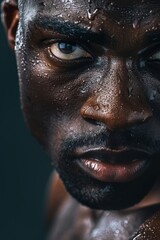 Motivated individual focused on fitness and training for health and strength, showcasing determination and commitment to workout challenges