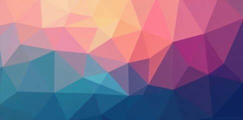 Obraz premium Subtle gradient hexagons, low-poly effect, muted tones, subtlety, texture