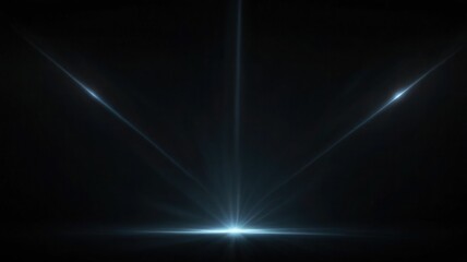 Lens Flare light over Black Background. Easy to add overlay or screen filter over Photos