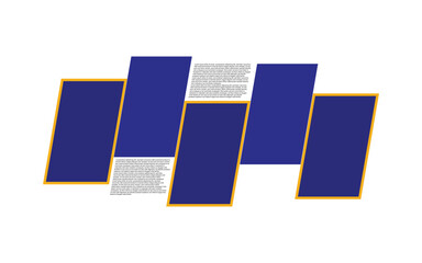 Photo frame collage, cover page photo collage