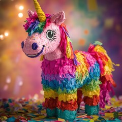 Obraz premium Pinata Einhorn Party