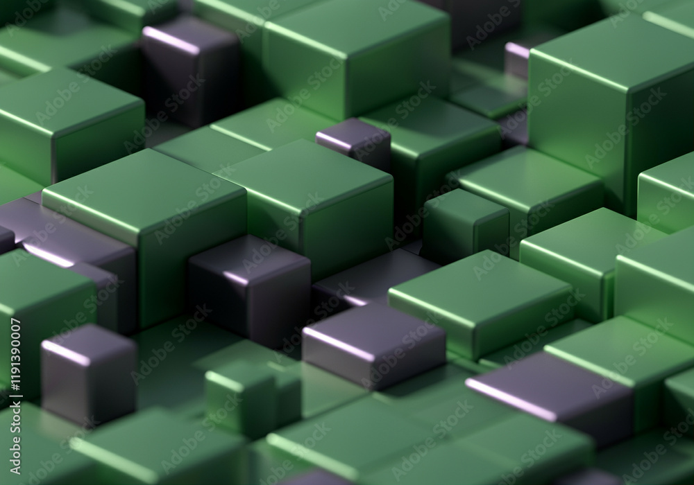 Poster 3d cubes abstract background with geometric shapes and modern design elements for creative projects