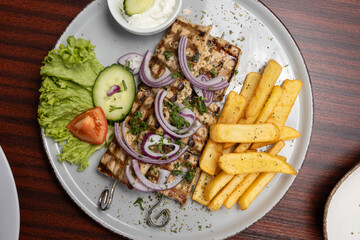 Details aus griechischem Restaurant 