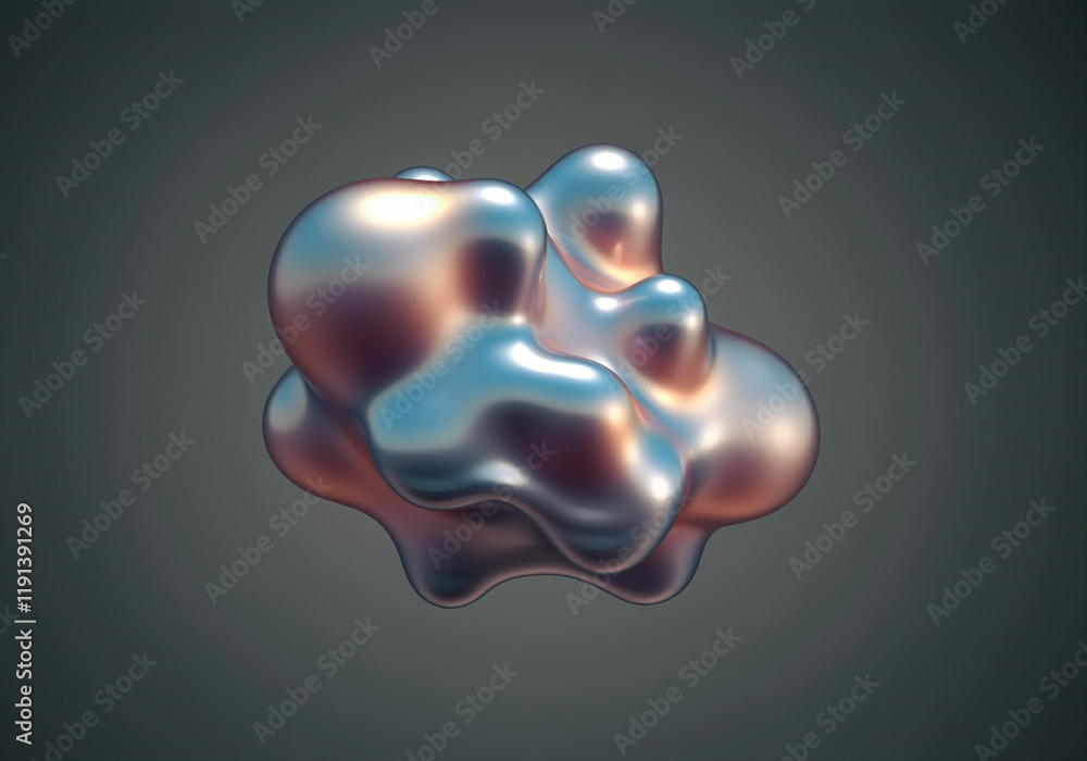 Poster abstract shape graphic design with fluid form and smooth texture for modern art background