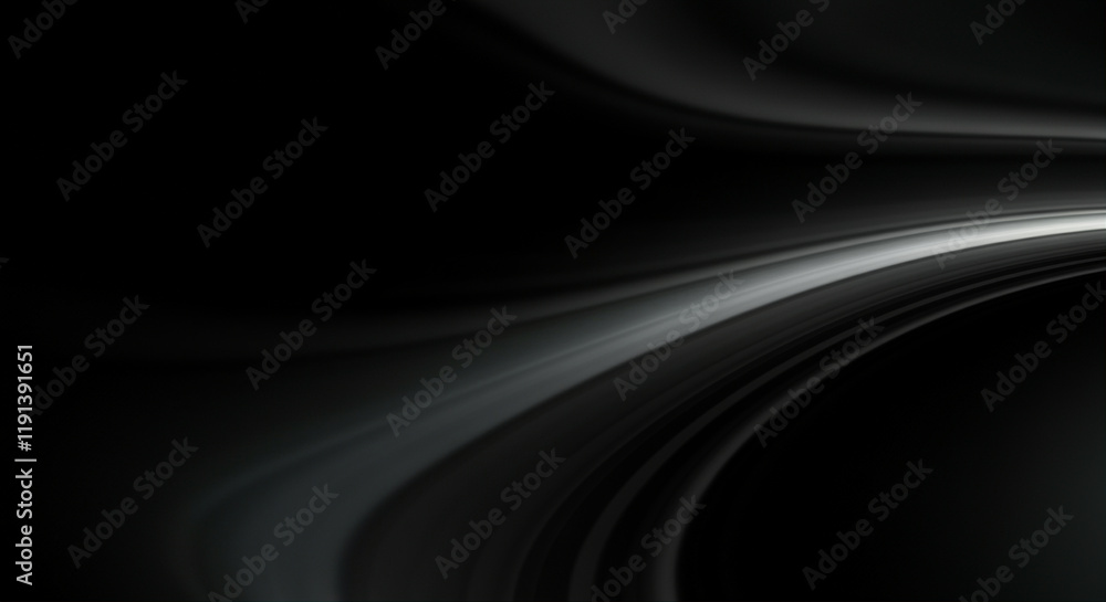 Poster abstract background with smooth curves in dark tones