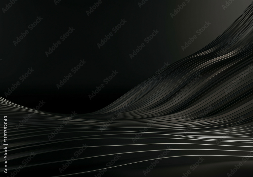 Poster abstract waves graphic background with flowing lines and modern design elements