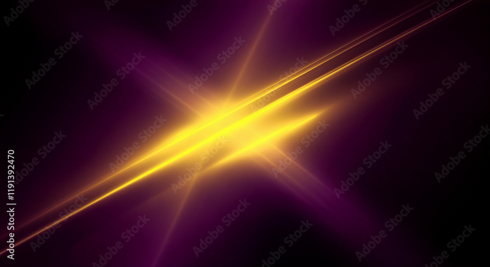 Poster light beams and light effects in graphic design background with vibrant colors and abstract patterns