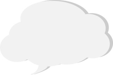 The speech bubble is voluminous.