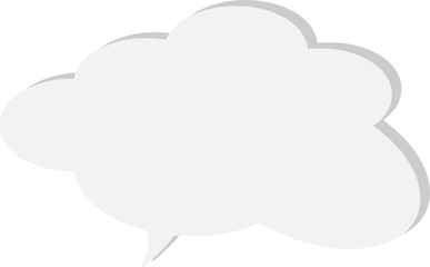 The speech bubble is voluminous.