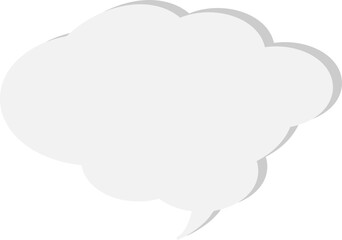 The speech bubble is voluminous.