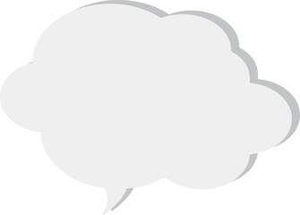 The speech bubble is voluminous.