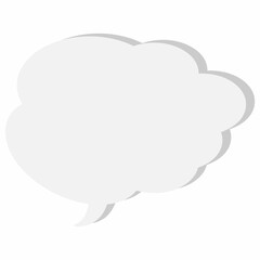 The speech bubble is voluminous.