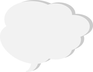 The speech bubble is voluminous.