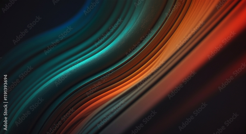 Poster abstract patterns flowing in vibrant colors creating a modern design