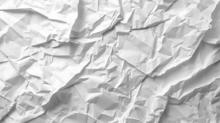 Obraz premium white crumbled and creased paper
