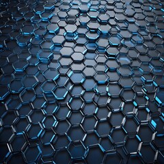 Innovative Blue Hexagon Pattern Background Design for Modern Web and Graphic Applications Use Today