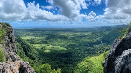 Stunning Mountain Valley View from a High Point