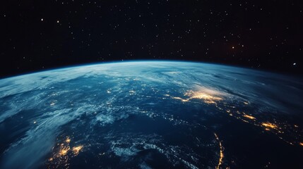 Obraz premium Earth from Space: A Stunning View of Our Planet