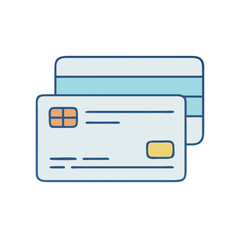credit card vector icon, credit card vector illustration - simple illustration of credit card, perfect for logos and icons credit card