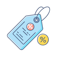 discount tag vector icon, discount tag vector illustration - simple illustration of discount tag, perfect for logos and icons discount tag