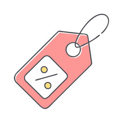 discount tag vector icon, discount tag vector illustration - simple illustration of discount tag, perfect for logos and icons discount tag